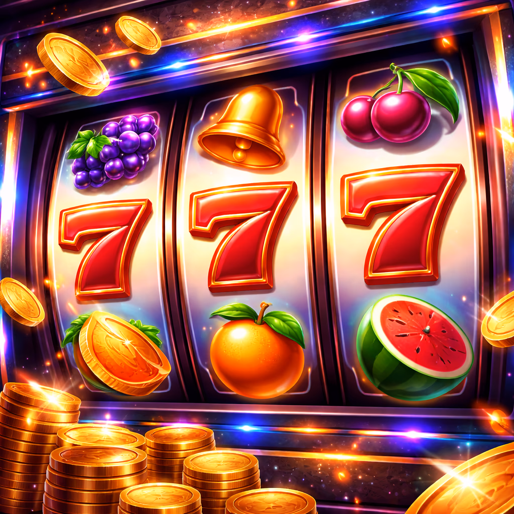 Cheerful player exploring live virtual slot titles with bright 777 icons showing top casino fun at vb8000 Bangladesh